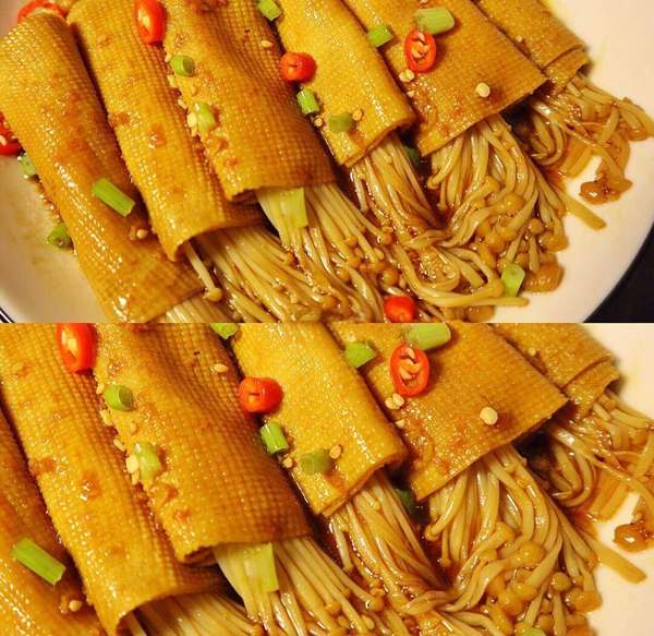 金黄酥脆滋滋冒油外酥里嫩(金黄油豆皮：滋滋香脆入魂，解锁家常与地道风味)