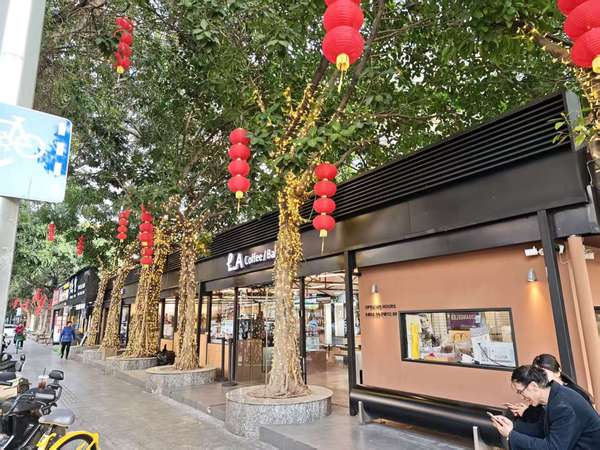 广府看灯会(广府花灯遇到烤肉飘香——广州韩国风情街年味正浓)