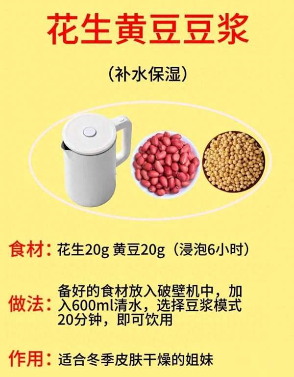 养生密码100条(秋冬养生密码：8款花生豆浆，喝出好气色！)
