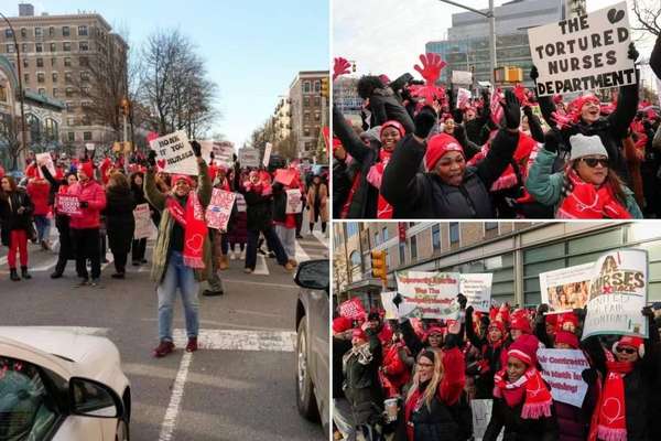 纽约曼哈顿医疗保障(要求改善医疗保障美国纽约上万名护士罢工)