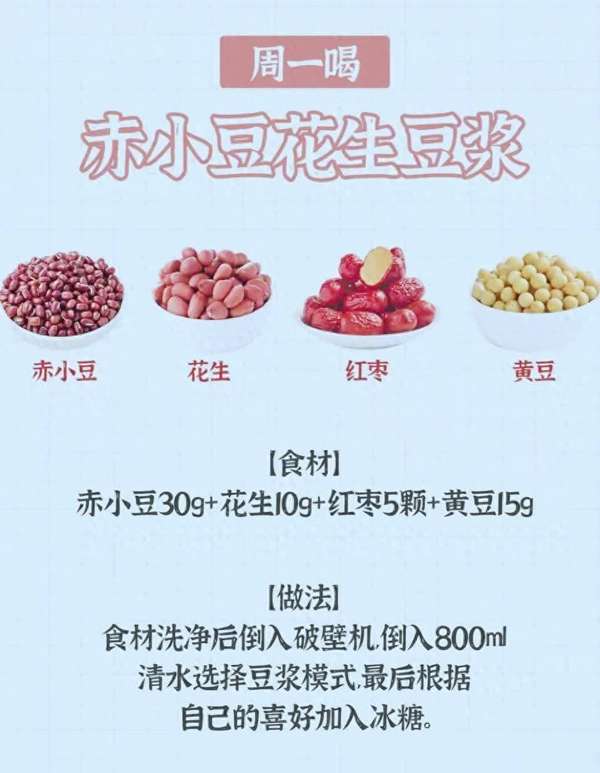 一周不重样的豆浆搭配(一周不重样！赤小豆豆浆祛湿养颜，每天一杯喝出好气色)